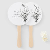 Vet B&W Wildflower Handwaaier (Voorkant en achterkant)