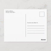 Vet bedankt voor je eenvoudige foto briefkaart (Achterkant)