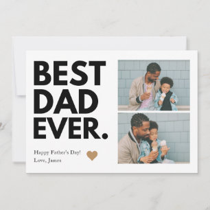 Vet Beste Papa Ooit Vaderdag Multi-Photo Kaart
