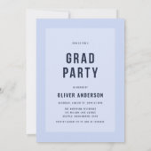 Vet Blauw Afstuderen Aankondiging en Partij Afstud (Achterkant)