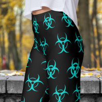 Vet Blauw en Zwart Biohazard Patroon