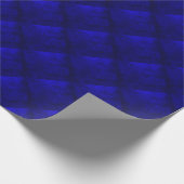 Vet blauw gelaagde leder cadeaupapier (Hoek)
