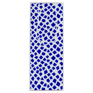 Vet Blauw Mozaïek Wijn Gift Bag – Maak uw geschenk Cadeautas