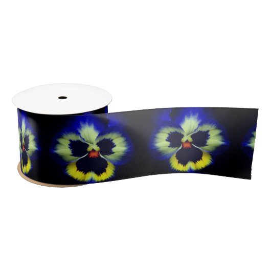 Vet blauw Pansy Flower Lint (Spoel)