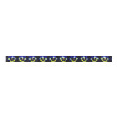 Vet blauw Pansy Flower Lint (Voorkant)