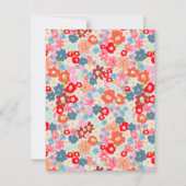 Vet Blauw QR Code Trouwen Gastinformatie Kaart (Achterkant)