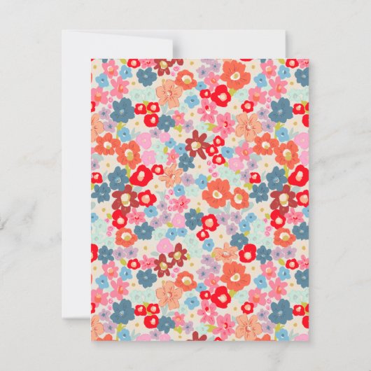 Vet Blauw QR Code Trouwen Gastinformatie Kaart (Achterkant)