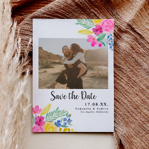 Vet bloem 2 foto's sparen datum save the date