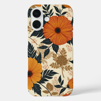 Vet Bloemen Geometrie iPhone 16 Hoesje