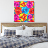 Vet Bloemen Verpakt Canvas (Insitu (Slaapkamer))
