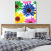 Vet Bloemen Verpakt Canvas Afdruk (Insitu (Slaapkamer))