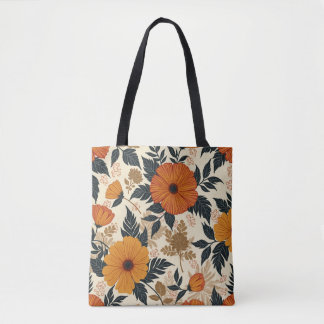 Vet Bloemgeometrie Canvas tas