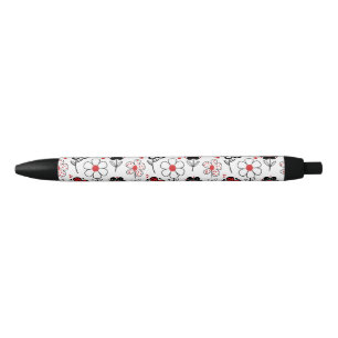 Vet Bloempatroon Delight Zwarte Inkt Pen