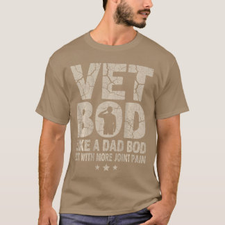 Vet BOD als een vader BOD grappige militaire veter T-shirt
