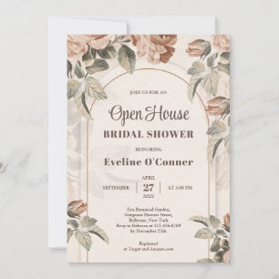 Vet boho boog terracotta rozen salie open huis kaart