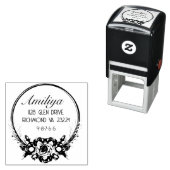 Vet Botanisch Gepersonaliseerd modern Zelfinktende Stempel (In situ)