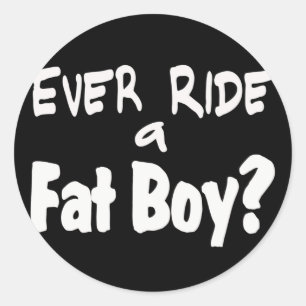 Vet Boy Rijder Ronde Sticker
