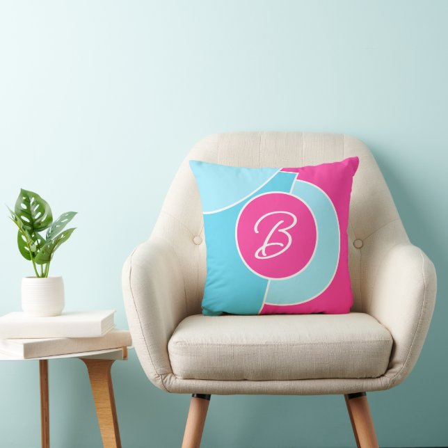Vet Bright Fun Chic Abstract Circles Art Pattern Kussen (Stoel)
