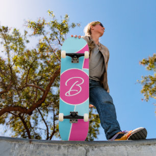 Vet Bright Fun Chic Abstract Circles Art Pattern Skateboard