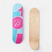 Vet Bright Fun Chic Abstract Circles Art Pattern Skateboard (Voorkant)