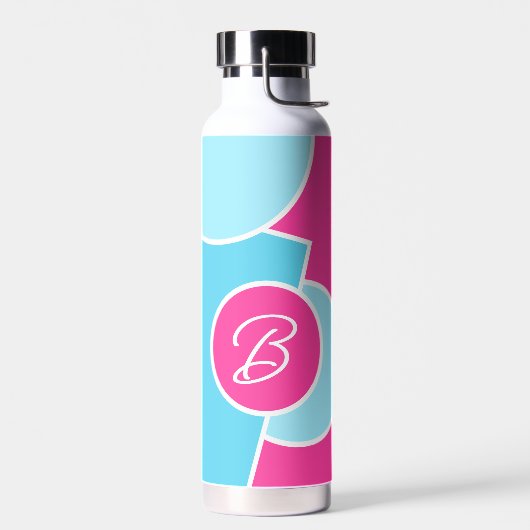 Vet Bright Fun Chic Abstract Circles Art Pattern Waterfles (Links)