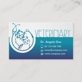 Vet Business Card for Veterinary Clinic  Visitekaartje