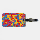 Vet Camo Pattern Bagagelabel (Achterkant horizontaal)