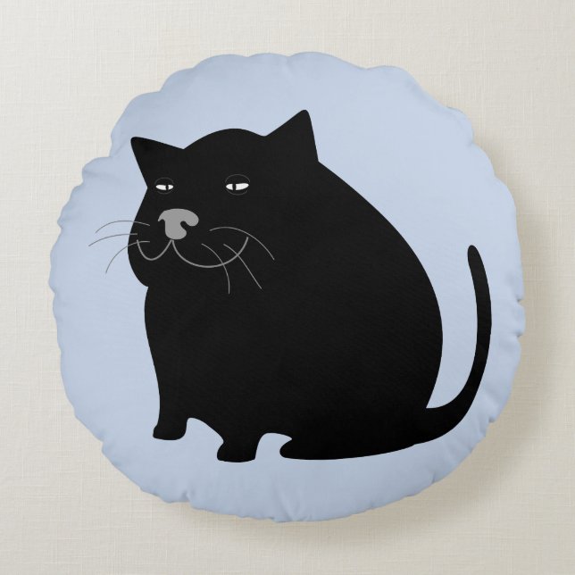 VET CAT PILLOW DOLL ROND KUSSEN (Voorkant)