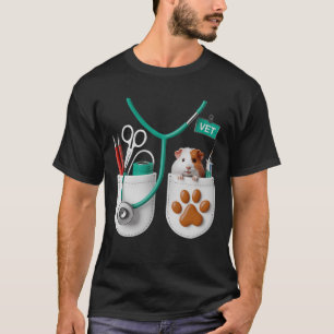 VET Cavia Lieve Dierenarts Huisdier Dier Dokter H T-shirt