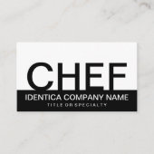 vet CHEF (kleur aanpasbaar) Visitekaartje (Voorkant)