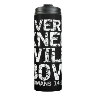 Vet Christelijk Bijbelcitaat voor mannen Elke Kne Thermosbeker