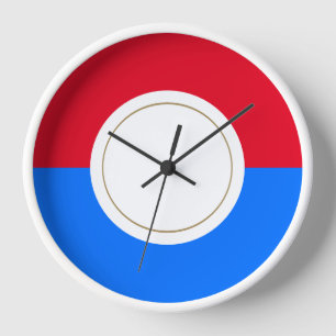 Vet Circulair Wit Nautisch Helder Rood Blauw Rim