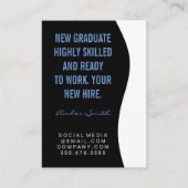 Vet citaat / Blauw Visitekaartje (Voorkant)