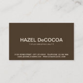 vet COFFEE Visitekaartje (Achterkant)