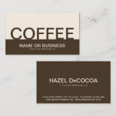 vet COFFEE Visitekaartje (Voorkant / Achterkant)