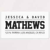 Vet Creative Black & White waterbestendig Labels (Design 1)