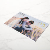 Vet Datum Elegant Modern Bruiloft Save the Date Folie Uitnodiging (Gedraaid)