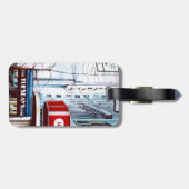 Vet Dinsdag Eve Bagagelabel (Achterkant horizontaal)