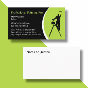 Vet Eenvoudig Huis Schilder Visitekaartjes