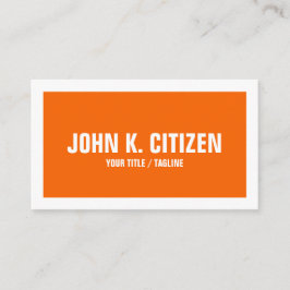Vet Eenvoudig Oranje en wit Visitekaartje van de G