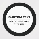 Vet Eenvoudige Tekst Sjabloon Labels (Design 1)