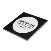 Vet Eenvoudige  Tekst Sjabloon Tegeltje (Zijkant)