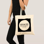 Vet Eenvoudige Tekst Sjabloon Tote Bag (Voorkant (product))