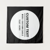 Vet Eenvoudige Tekst Sjabloon Wandkleed (Voorkant (horizontaal))