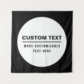 Vet Eenvoudige Tekst Sjabloon Wandkleed (Voorkant)