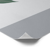 Vet Elegant Amethist Paarse Bloemen Poster (Hoek)