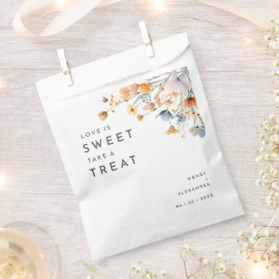 Vet Elegant Bloemen Bruiloft Bedankzakje