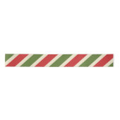 Vet  Elegant Kerst Candy Cane Lint (Voorkant)