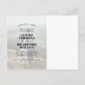 Vet en Cheeky Typographic Weddenschap Save the Dat Aankondigingskaart (Achterkant)