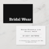 Vet en duidelijk briden en bridal Draag design Visitekaartje (Voorkant / Achterkant)